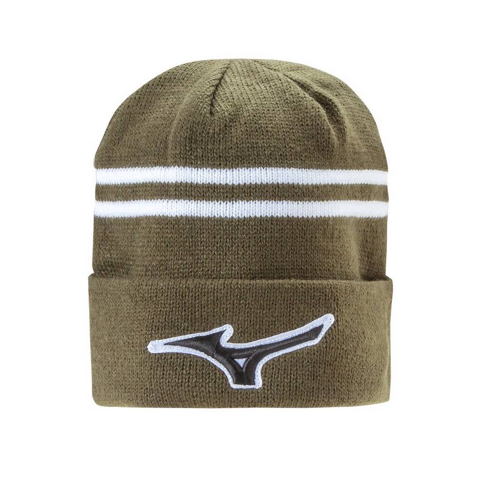 Cappello Mizuno Golf RUNBIRD® Beanie Uomo - khaki - 13905-NXUH